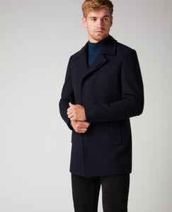 Remus Uomo Navy Lohman Tailored Coat
