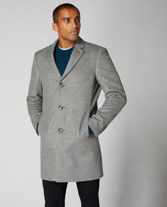 Remus Uomo Grey Rueben Tailored Coat 90324/79 Navy Marl
