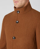 Remus Uomo Tailored Coat Tabaccoo