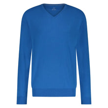Load image into Gallery viewer, Marco Manzini Trui MMZ23105VI01 Vince Vneck Blue

