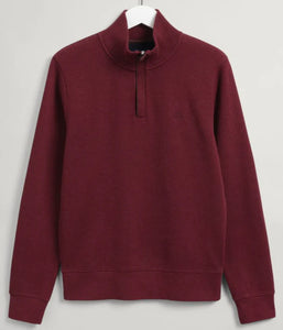 D1 Sacker Rib Halfzip 678 Burgundy Melange