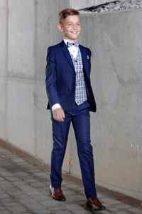 Model Felix ENZO BOYS 3PC SUIT - NAVY