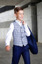 Load image into Gallery viewer, Model Felix ENZO BOYS 3PC SUIT - NAVY
