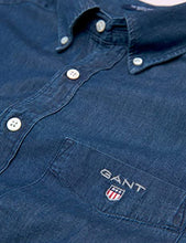 Load image into Gallery viewer, Gant The Indigo Reg BD Shirt Denim 3040520/Reg Indigo 989 Indigo
