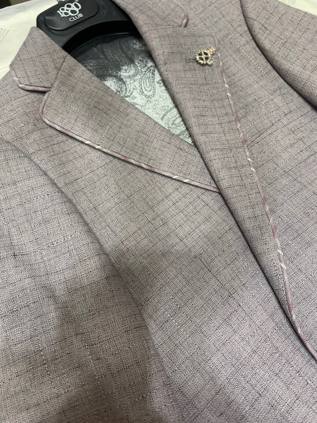 1880 Club Boys Pink Check Jacket 15117