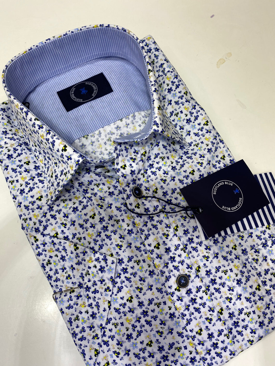 Scotland Blue Short Sleeve Shirt