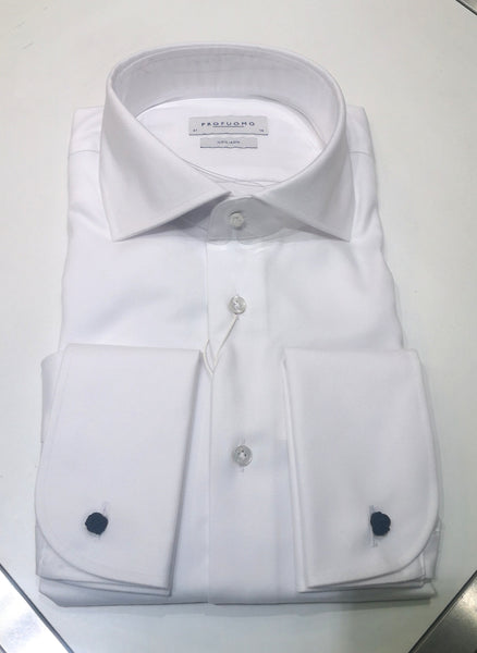Profuomo Double Cuff Shirt White