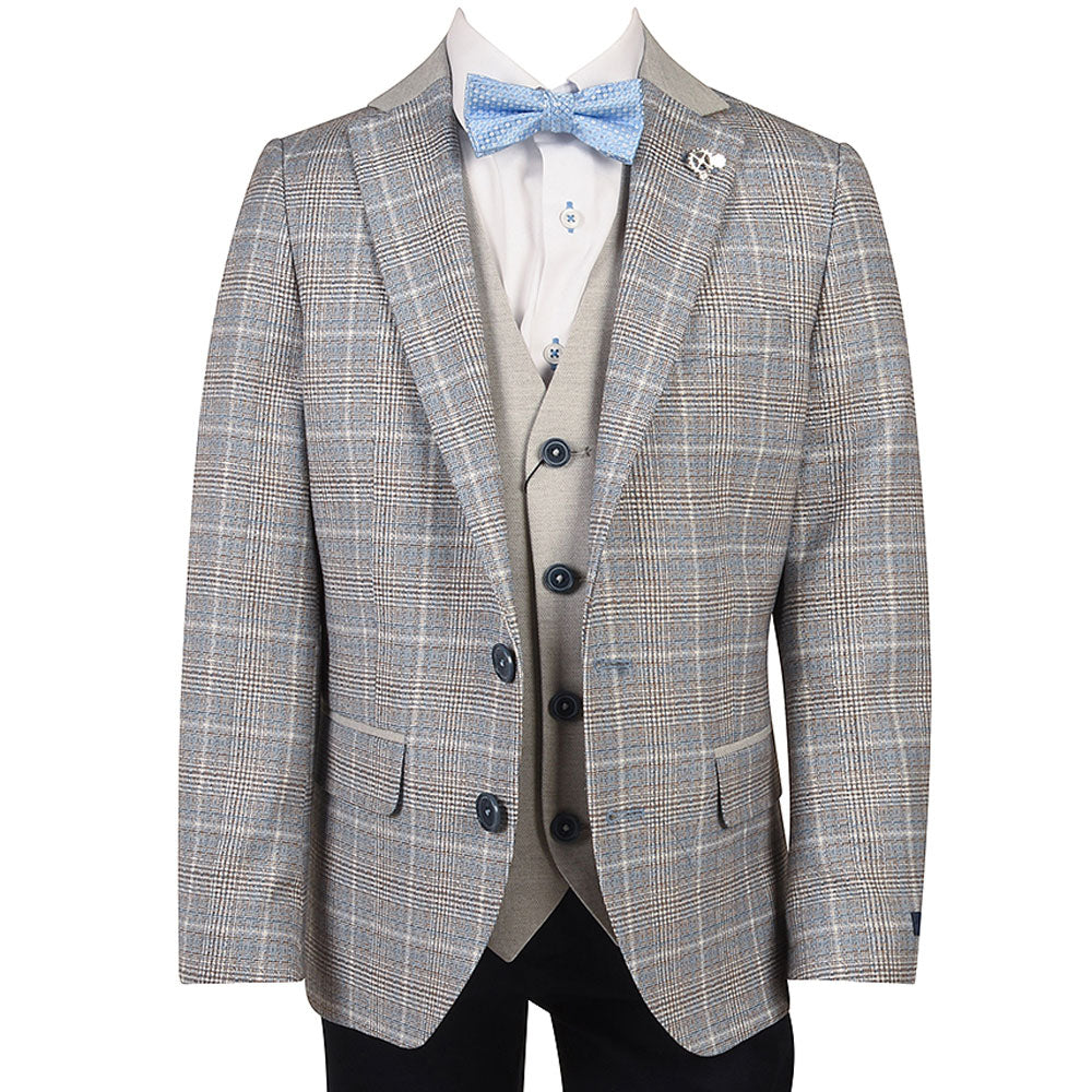 1880 CLUB TIVOLI JUNIOR JACKET IN LT GREY 15174