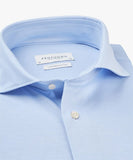 Profuomo Japanese Knitted Shirt Blue