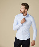 Profuomo Japanese Knitted Shirt Blue