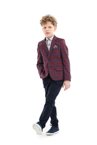 Boys Jacket / Blazer - model: Boris Red