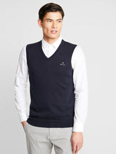 Load image into Gallery viewer, Gant Classic Cotton Slipover Navy 8030540/ 433 Evening Blue
