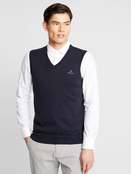 Gant Cotton Slipover Navy