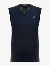 Load image into Gallery viewer, Gant Classic Cotton Slipover Navy 8030540/ 433 Evening Blue
