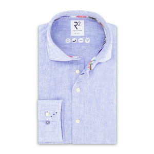 R2 Linen shirt 120.WSP.005/  Linen 018 Light Blue