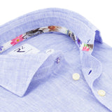 R2 Amsterdam Linen Shirt Light Blue