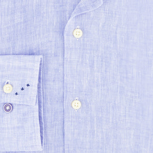 R2 Linen shirt 120.WSP.005/  Linen 018 Light Blue