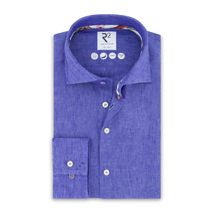 R2 shirt 120.WSP.005/  Linen 12 Kobalt