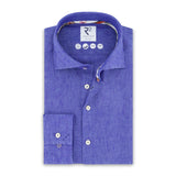 R2 Amsterdam Linen Shirt Kobalt