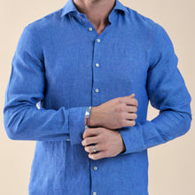 Load image into Gallery viewer, R2 shirt 120.WSP.005/  Linen 12 Kobalt
