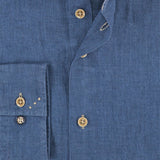 R2 Amsterdam Linen Shirt Dark Kobalt