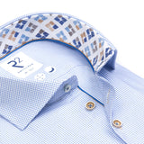R2 Amsterdam Dobby Shirt Light Blue