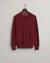 Load image into Gallery viewer, Cotton Piqué Crew Neck Sweater 8030521/ 604 Plumped Red
