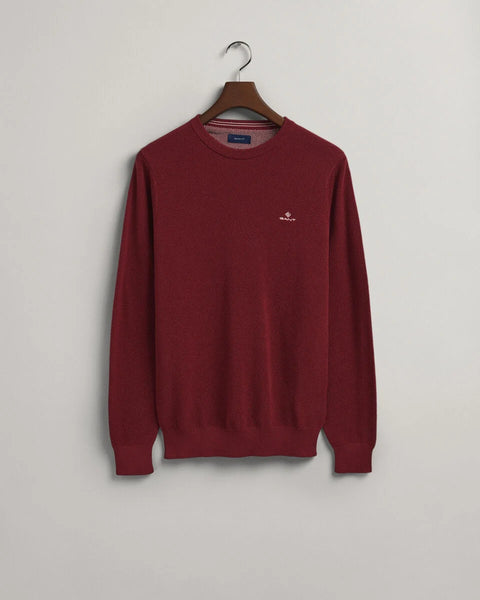 Gant Crew Neck Sweater Plumped Red