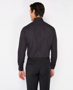 Tapered Fit Cotton-Blend Shirt 18300/Parker 00 Black