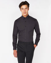 Load image into Gallery viewer, Tapered Fit Cotton-Blend Shirt 18300/Parker 00 Black
