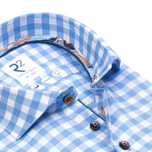 Load image into Gallery viewer, R2 shirt 120.WSP.056/ Check 018 Light Blue
