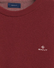 Load image into Gallery viewer, Cotton Piqué Crew Neck Sweater 8030521/ 604 Plumped Red
