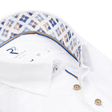 R2 Amsterdam Button Detail Shirt White