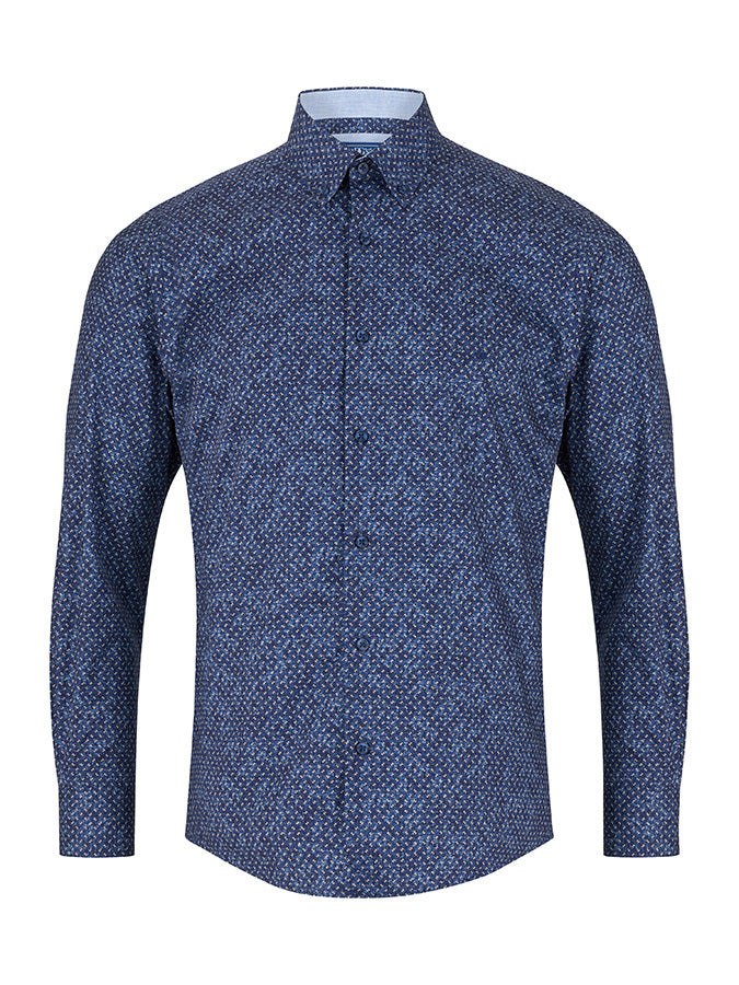 Daniel Grahame Long Sleeve Casual Shirt 14422/ 79 Navy