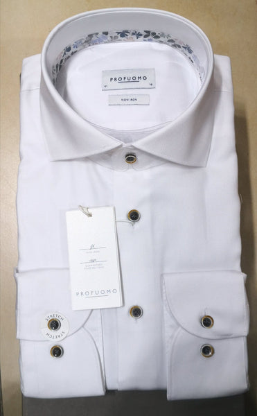 Profuomo Shirt Dobby White
