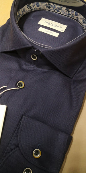 Profuomo Dobby Shirt Navy