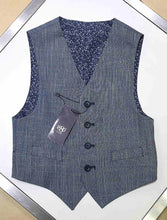 Load image into Gallery viewer, 1880 Club Boys 55182/ Mix Wcoat 24 Blue
