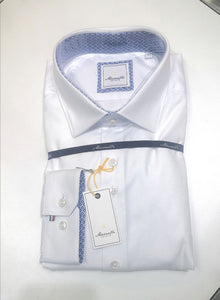Marnelli shirt Joe A01/Rib 081 White