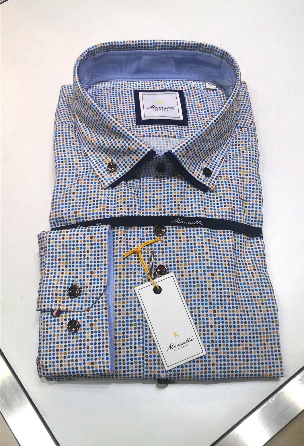 Marnelli shirt Paul A10/  Dbl Clr Print Print