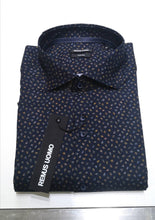 Load image into Gallery viewer, Remus Uomo Navy Seville Long Sleeve Semi-Formal Shirt 13156/Print 78 Navy
