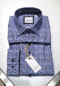 Marnelli shirt Joe Y04/Print 012 Blue