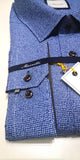 Marnelli Thread Print Shirt Blue