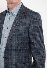Load image into Gallery viewer, White Label Check Blazer, Grey &amp; Navy 85032 Check Navy
