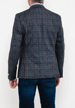 Load image into Gallery viewer, White Label Check Blazer, Grey &amp; Navy 85032 Check Navy
